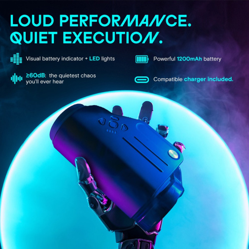 KAOTIK - The Shotty 旋转抽插震动双头智能飞机杯 - 黑色 照片