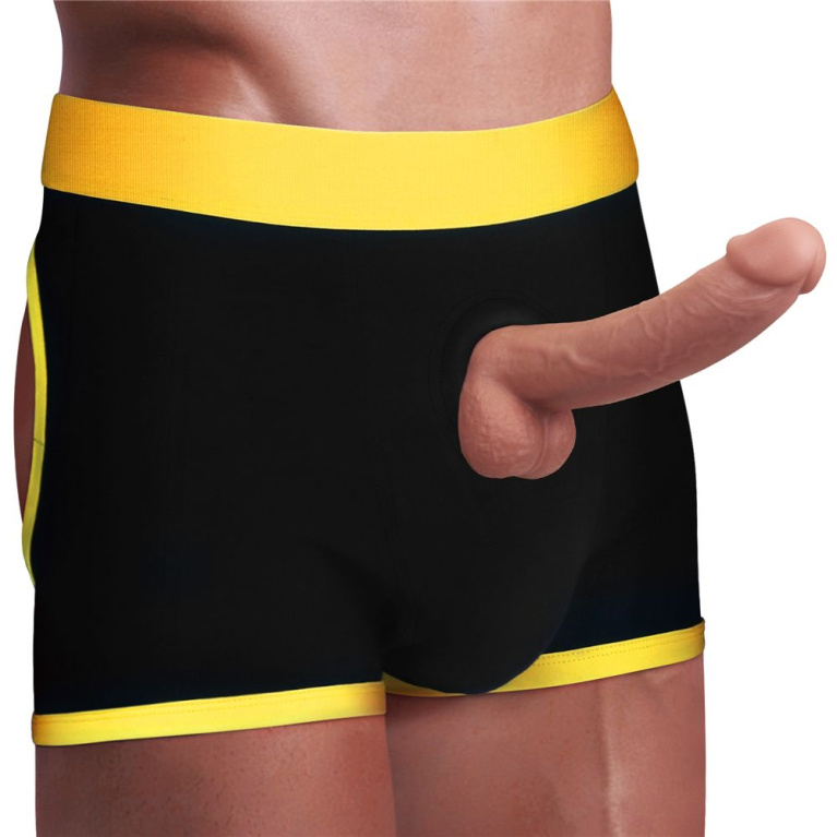 Lovetoy - Horny Strapon Shorts - Black - M/L photo