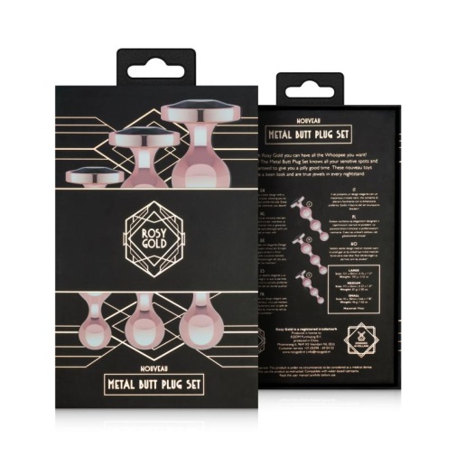 Rosy Gold - Metal Butt Plug 3 pcs 照片