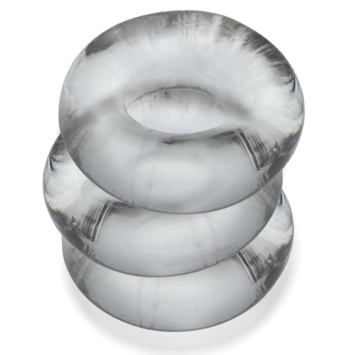 Oxballs - Fat Willy Cockring 3's Pack - Clear photo