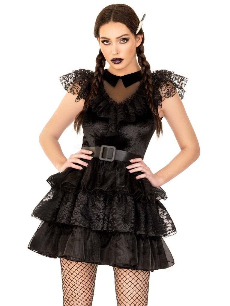 Leg Avenue - Raving Rebel Costume - Black - XS photo