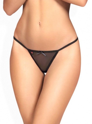 Obsessive - 882-THO-1 Tempting Thong - Black - S/M photo