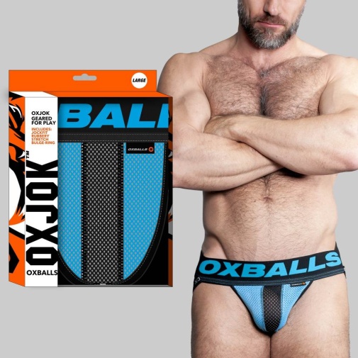 Oxjok - Airmesh Jockstrap w Ring - Blue Sky - XL 照片