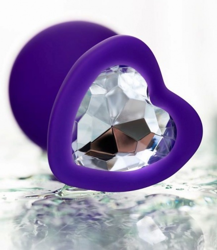 ToDo - 心型鑽石後庭塞 中碼 - 紫色 照片