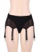 Ohyeah - Lace Garter Panty - Black - XL photo-5