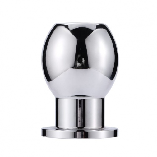 MT - Hollow Anal Plug 65x45mm - Silver photo