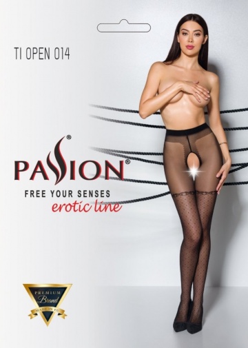 Passion - Tiopen 014 Pantyhose - Black - 5 photo