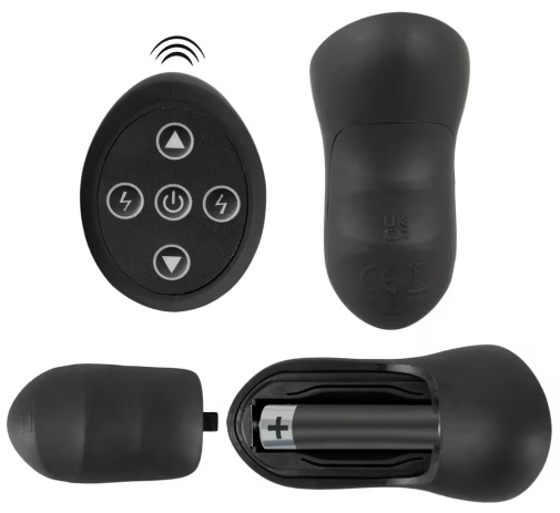 ANOS - E-Stim Power Expander Vibro Plug - Black 照片