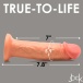 Jock - 8" Real Skin Vibro Dildo - Flesh photo-11