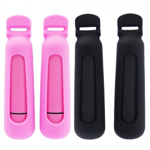 A-One - Tic Chic Bee Vibrating Nipple Clamps - Pink photo