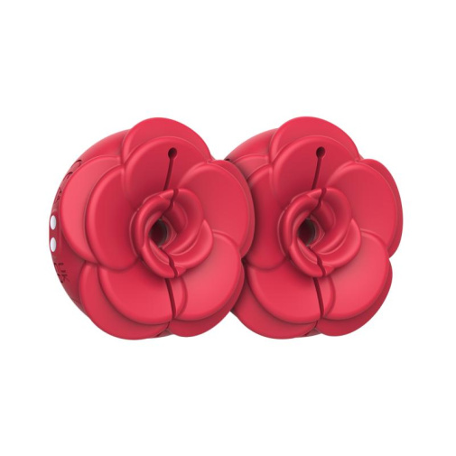 Teazers - Flower Vibro Nipple Clamps - Red photo