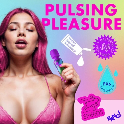 Bang! - Rainbow Mini Wand Vibrator 照片