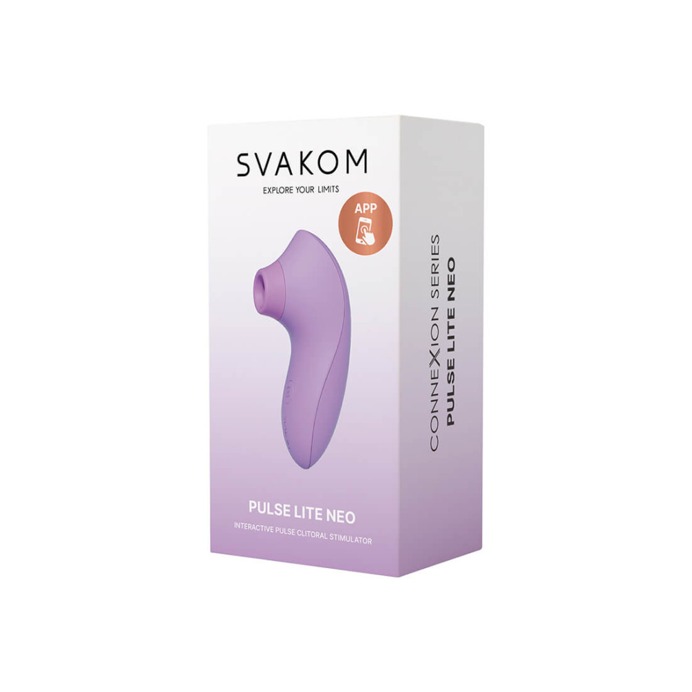 SVAKOM - Pulse Lite Neo Interactive Stimulator - Lavender photo-13