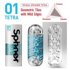 Tenga - Spinner 01 Tetra 飛機杯 - 藍色 照片
