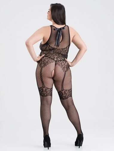 Fifty Shades of Grey - Captivate Crotchless Bodystocking - Black - Plus Size photo