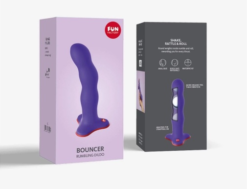 Fun Factory - Bouncer Rumbling Dildo - Flashy Purple photo