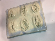 White Tile Representing Vagina Types photo