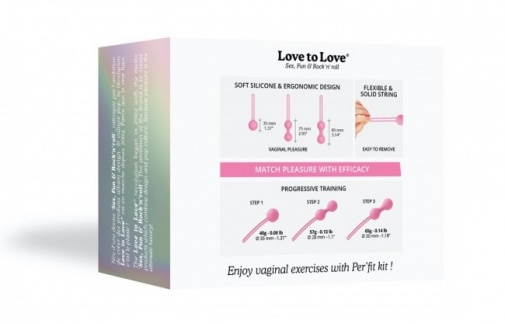 Love to Love - Per'Fit Kit Kegel Set - Pink photo