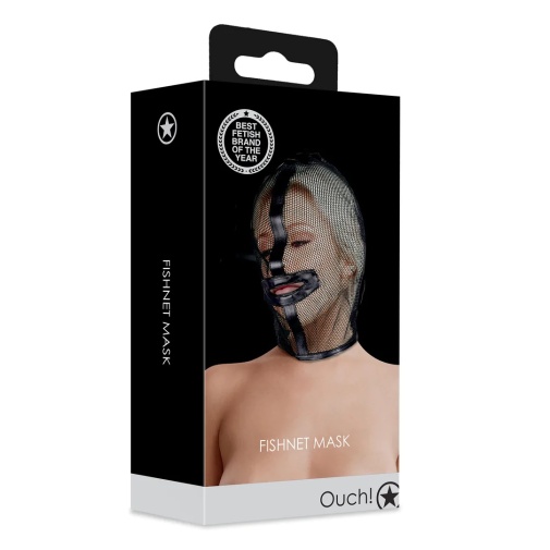 Ouch - Fishnet Face Mask - Black photo