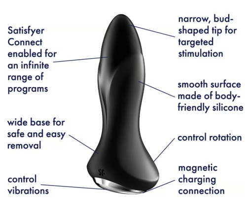 Satisfyer - Rotator APP Plug 1 Plus - Black photo