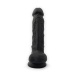 Silexpan - 7'' Dual Destiny Premium Silicone Dildo w/Balls - Black photo-4