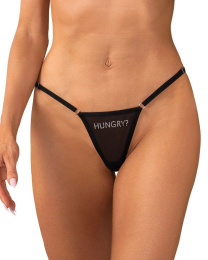 Obsessive - Violami Hungry Thong - Black - L/XL 照片