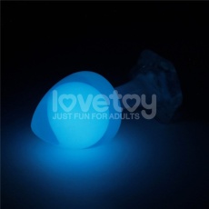 Lovetoy - Gemoria Glow Butt Plug - Blue 照片