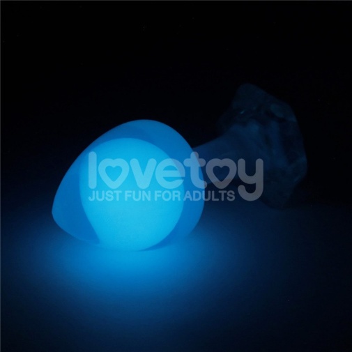 Lovetoy - Gemoria Glow Butt Plug - Blue photo