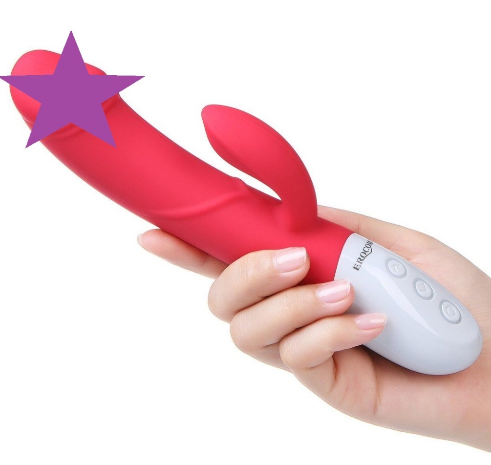 CRATER Jurchen intelligent heating double shock stick, indep... Erocome - Crater - Red photo-2