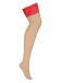 Obsessive - Blossmina 絲襪 - 紅色 - 4XL/5XL 照片-7