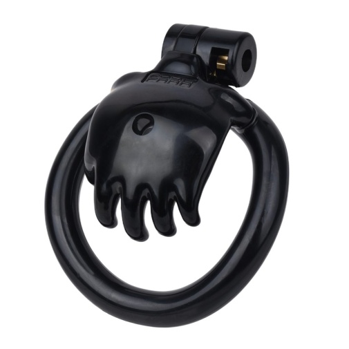 FAAK - Hand Shaped Resin Chastity Cage - Black 照片