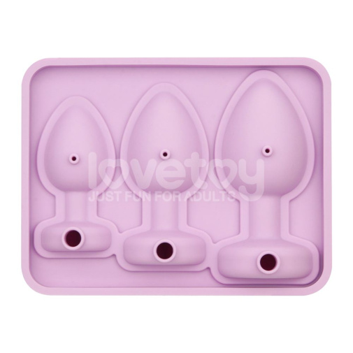 Lovetoy - Anal Plug Chocolate Ice Tray - Pink 照片