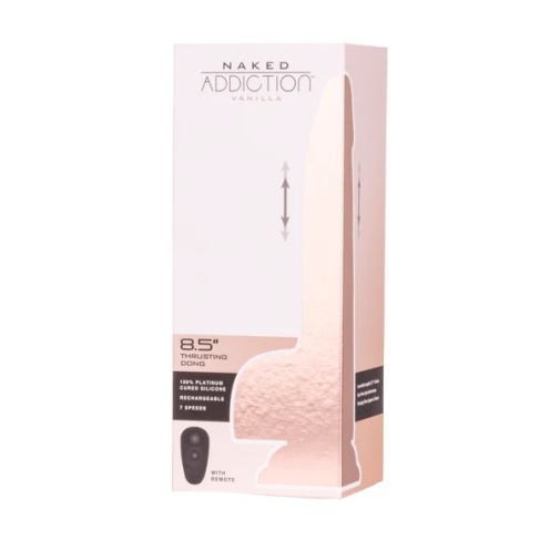 Naked Addiction - 8.5” Thrusting & Vibrating Dildo  照片
