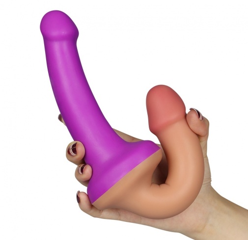 Lovetoy - Holy Dong Premium Strapless Strap On - Purple photo