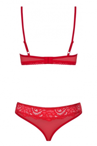 Obsessive - 829-SET-3 2件套裝 - 紅色 - S/M 照片