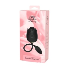 Fifty Shades of Grey - Dark Rose Suction Vibrator - Black 照片