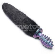 Lovetoy - Mysti Tail Anal Plug - Purple  photo