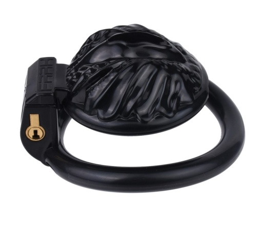 FAAK - Resin Pussy Chastity Cage - Black 照片