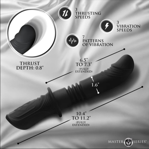 Master Series - Power Thrust Vibrator - Black photo
