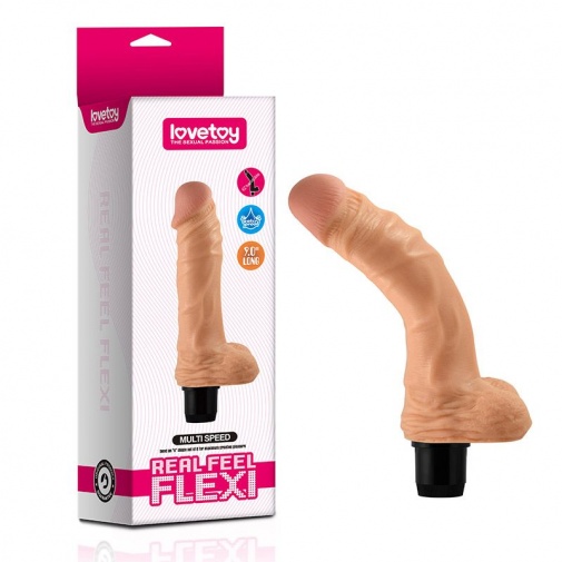 Lovetoy - 9.25" Real feel Flexi Vibrator - Flesh photo