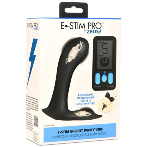 Zeus Electrosex - E-Stim G-Spot Panty Vibrator - Black photo