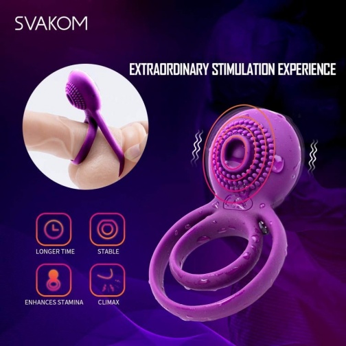 SVAKOM - Tammy 震动环 - 紫色 照片