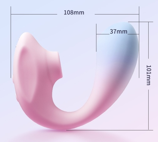 Erocome - Apus Curve Sucking Vibrator - Pink photo