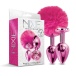 Nixie - Pom Pom Metal Plug Set - Pink 照片-3