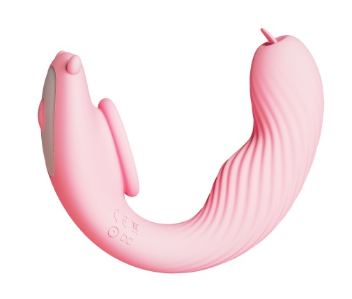 Secwell - Bear Dual Vibrator - Pink photo