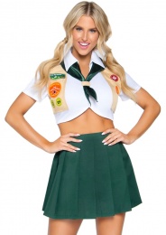 Leg Avenue - Sexy Scout Uniform Costume - Green - M 照片