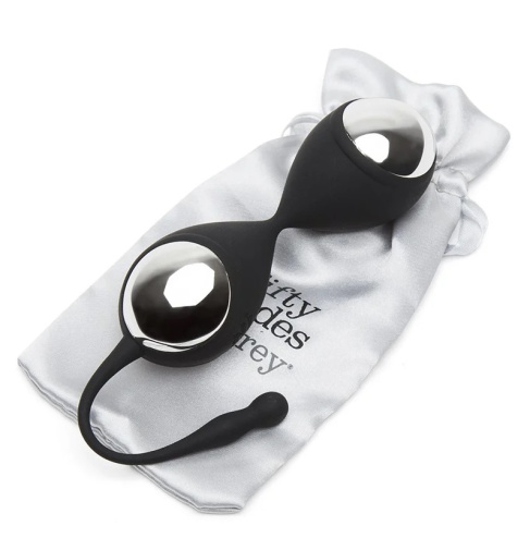 Fifty Shades of Grey - Inner Goddess Kegel Balls 78g - Silver photo