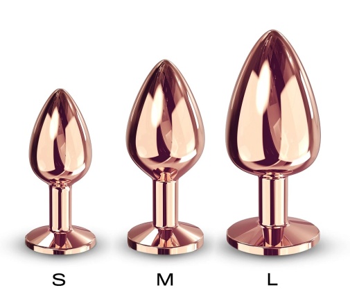 Dorcel - 金屬鑽石底座後庭塞 細碼 - 金色 照片