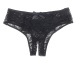 Ohyeah - Lace Crotchless Panty - Black - XL photo-5