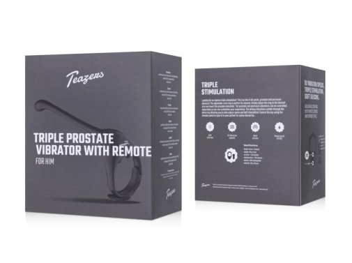 Teazers - Triple Prostate Vibrator - Black photo